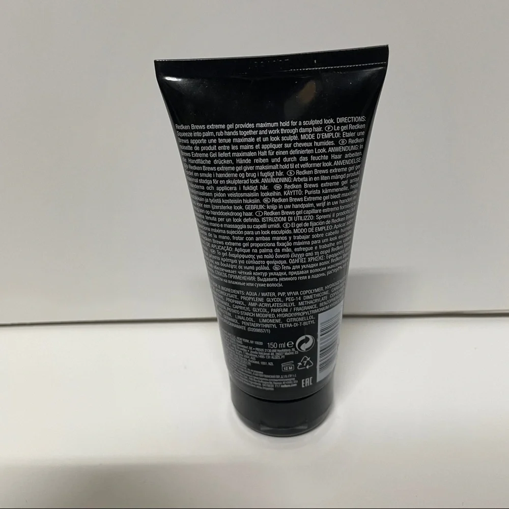 Redken Brews Stand Tough Extreme Gel Max Control High Shine 5 OZ HTF